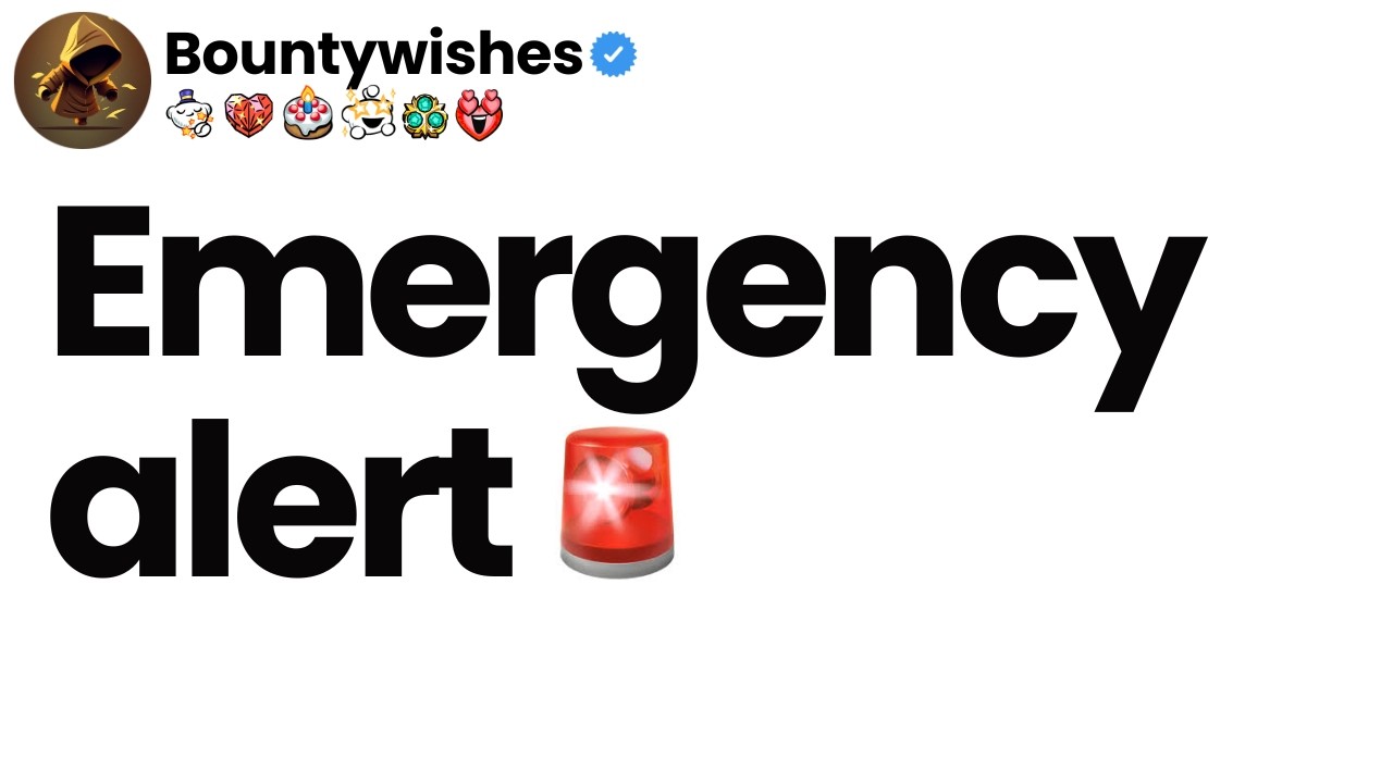 Emergency alert.