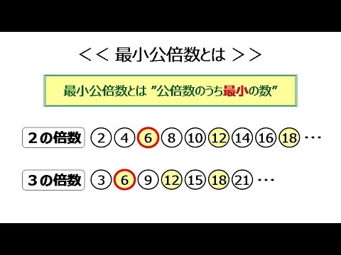 解説動画 5年生 倍数 公倍数 最小公倍数 Youtube