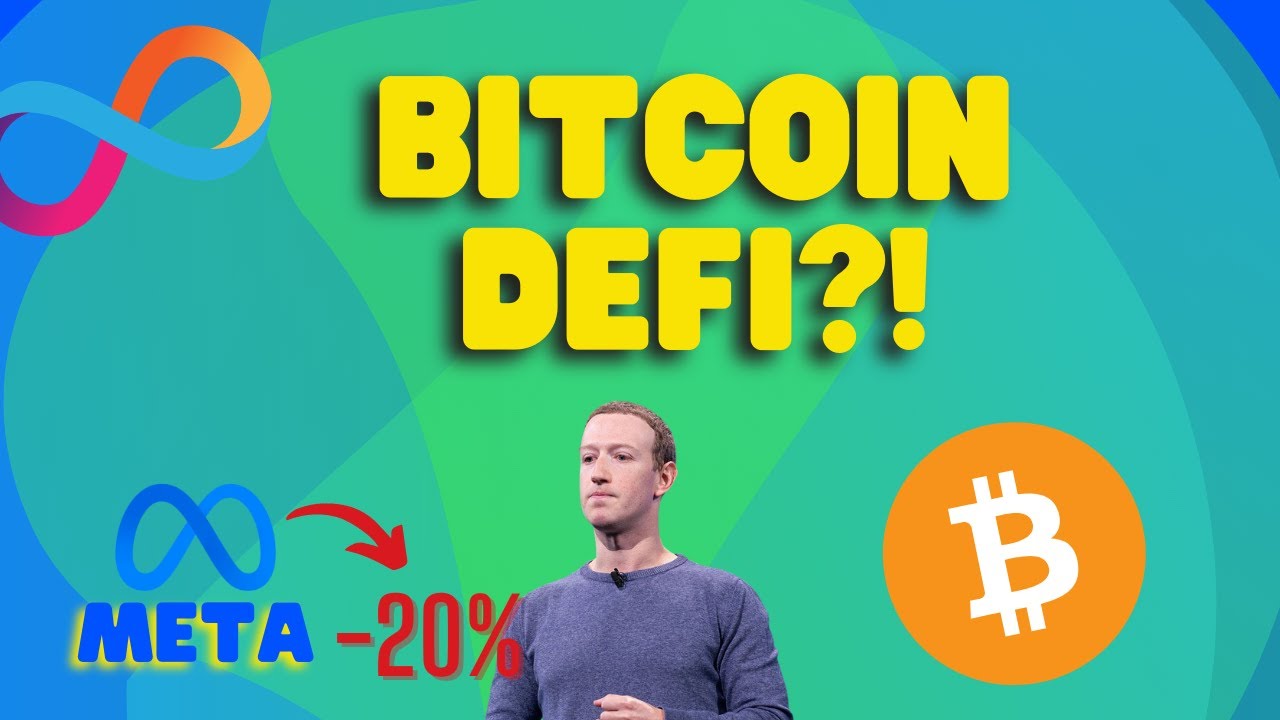 Meta -20% !!! DeFi on Bitcoin !? How to analyze on-chain data? Is this the end of the correction?