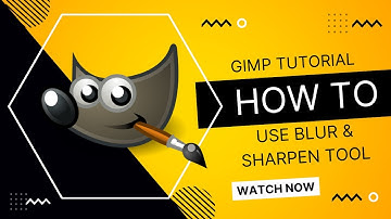 GIMP Tutorial: How to use blur & sharpen tool.