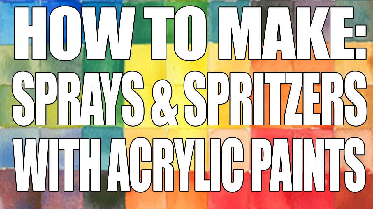 Как сделать собственные спреи и распылители с акриловой краской