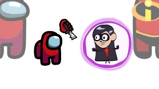 Mini Crewmate Kills 6 The Incredibles Characters Among Us
