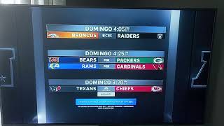 NFL Timetable Week 14 2025-26 (Spanish)