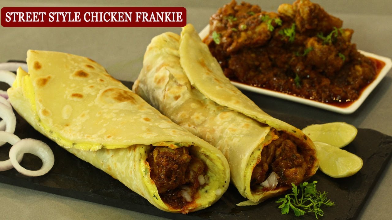 Chicken bhuna roll