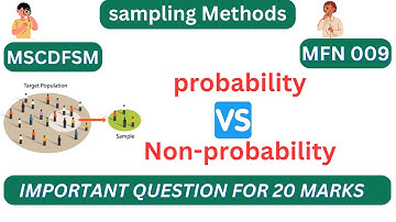 |Ignou mscdfsm sampling method| MFN 009 sampling method| mscdfsm ignou online lecture mfn009|