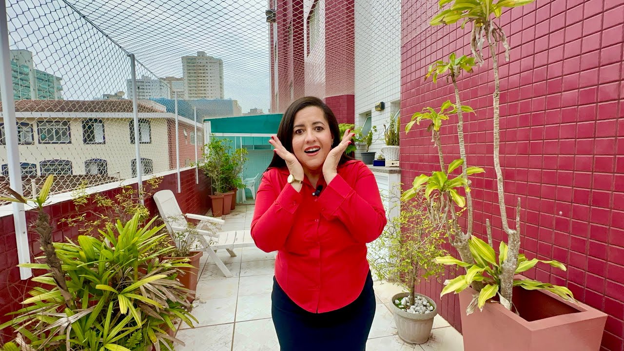 😯 Apartamento com QUINTAL PRIVATIVO no Canto do Forte 🌊 400 metros da praia 🥂😎🌴