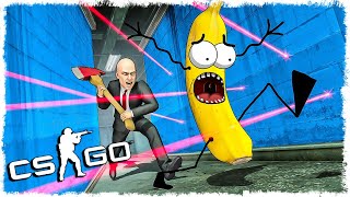 картинка: БАНАН vs ЛЫСЫЙ МАНЬЯК!!! УГАР В CS:GO!!!