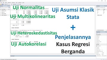 Uji Asumsi Klasik dengan Stata + Penjelasannya || Kasus Regresi Berganda
