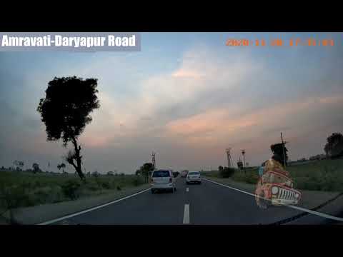 Amravati - Daryapur Road | SH194 | Car Drive | DashCam | Evening Drive | Sunset | Maharashtra| India