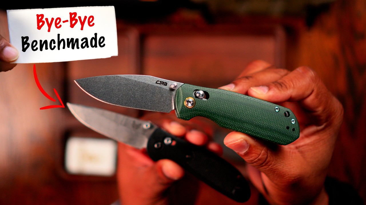 CJRB Maximal Crossbar Lock Knife Titanium Handle (2.95