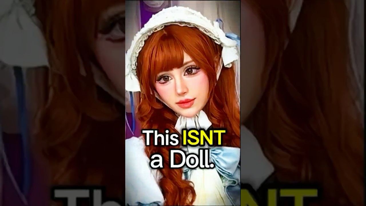 This photo studio in Japan turned me into a real-life doll! #doll #japan #transformation #lolita