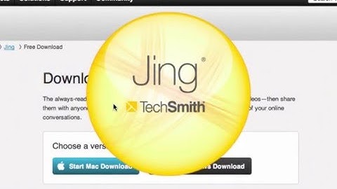 Screencasting with TechSmith Jing