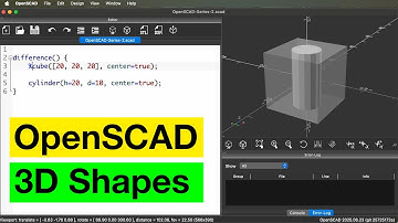Simple 3D Shapes With OpenSCAD - 3D Modeling With Code - Tutorial 2