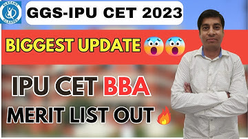 Biggest  IPU CET 2023 Update  :  Merit List Released ! 🔥🔥