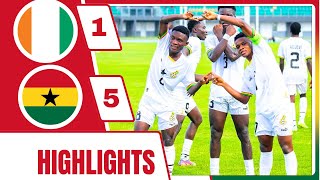 GHANA 5-1 COTE D'IVOIRE || GOALS AND CHANCES || GOALS AND CHANCES || EXTENDED HIGHLIGHTS