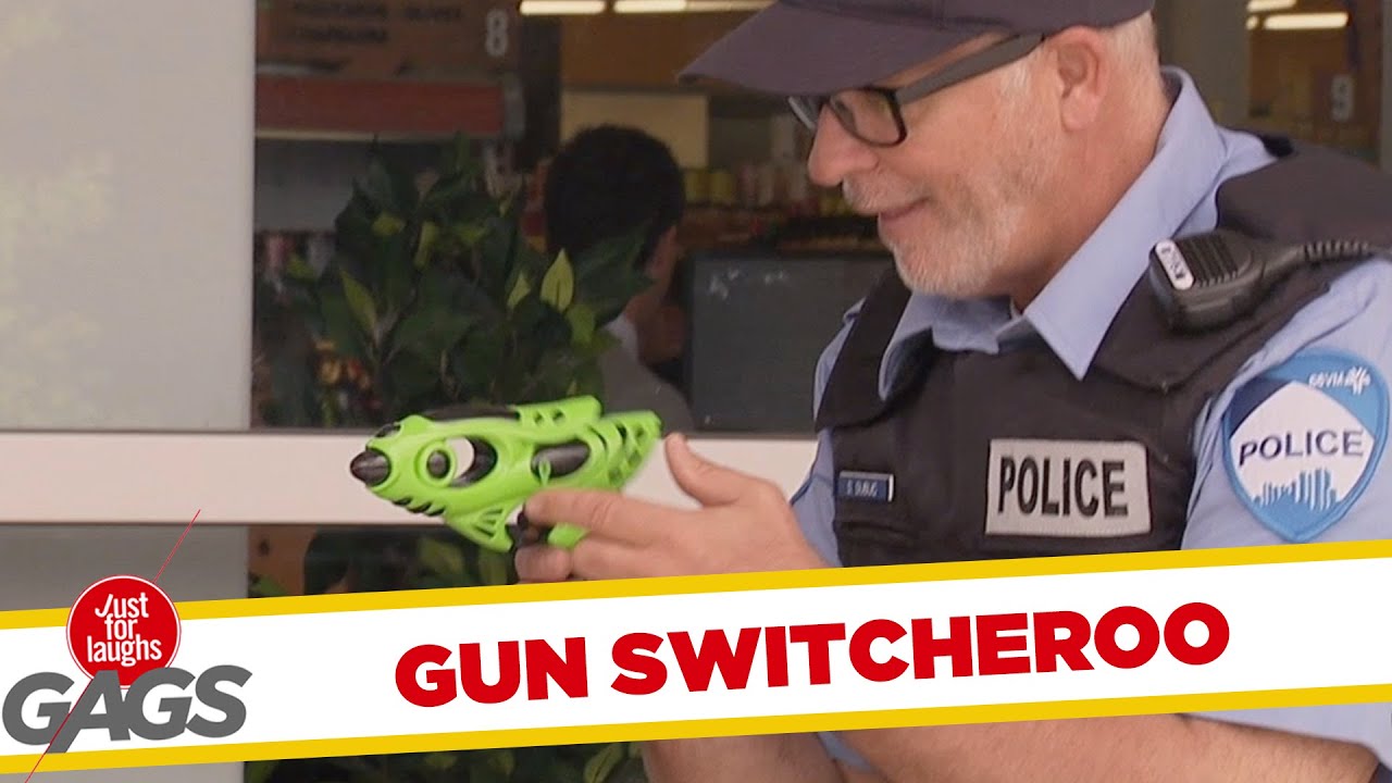 Cop VS Kid The Gun Pickpocket Prank YouTube