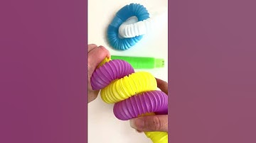 Satisfying Pop Tube Twist ASMR💜💙💛☺