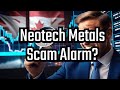 Das geheimnis des steilen neotech metals anstiegs lften kanadischer seltene erden aktien scam