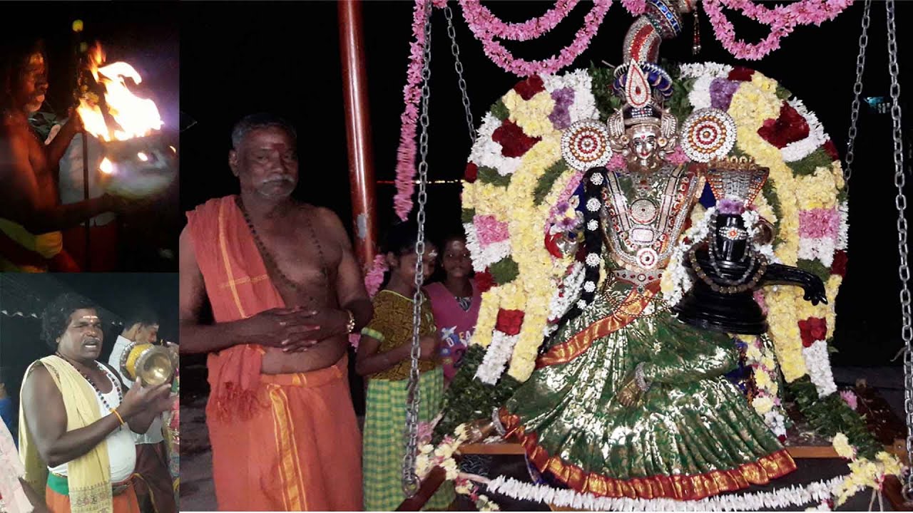 கௌரி பூஜை சுவாமி அலங்காரம் பண்ருட்டி சத்தியமூர்த்தி வீதி, பம்பை உடுக்கை பாடல்