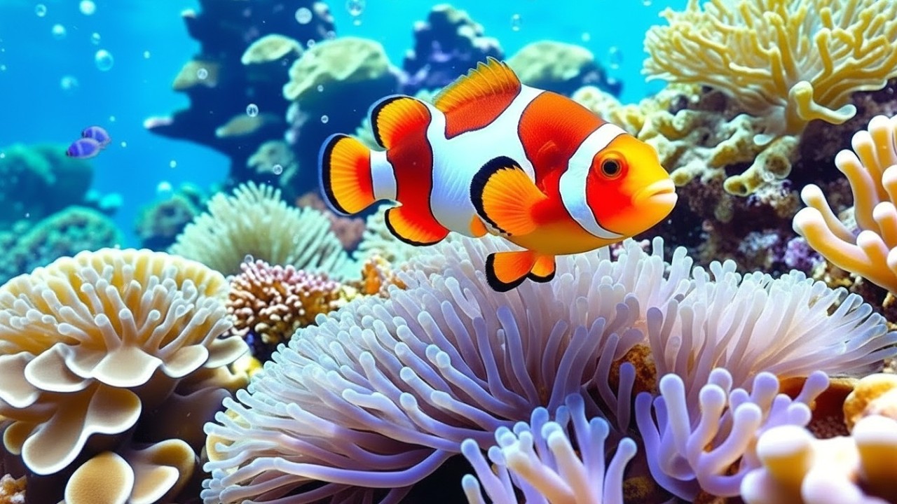 The Best 4K Aquarium - Dive Into The Mesmerizing Underwater Realm, Sea Jellyfish, Coral Reefs .