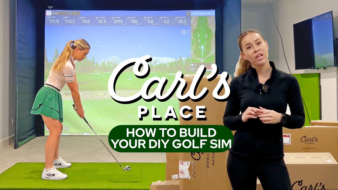 How to Build Your DIY Golf Simulator | Carl's Place - YouTube