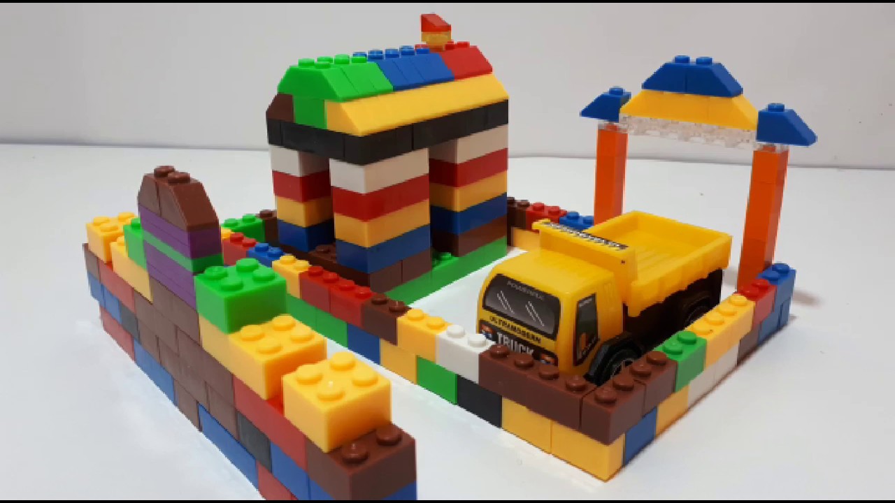 Building Blocks toys for Children's House. Cartoon. | Video-Cheetah Kids TV.