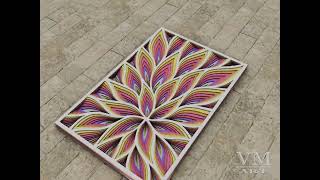 F25 - Layered Mandala SVG File, 3D Flower Mandala DXF