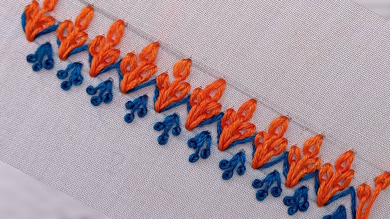 Superb Borderline Hand Embroidery Design | Elegant & Trending Border Stitch 2026