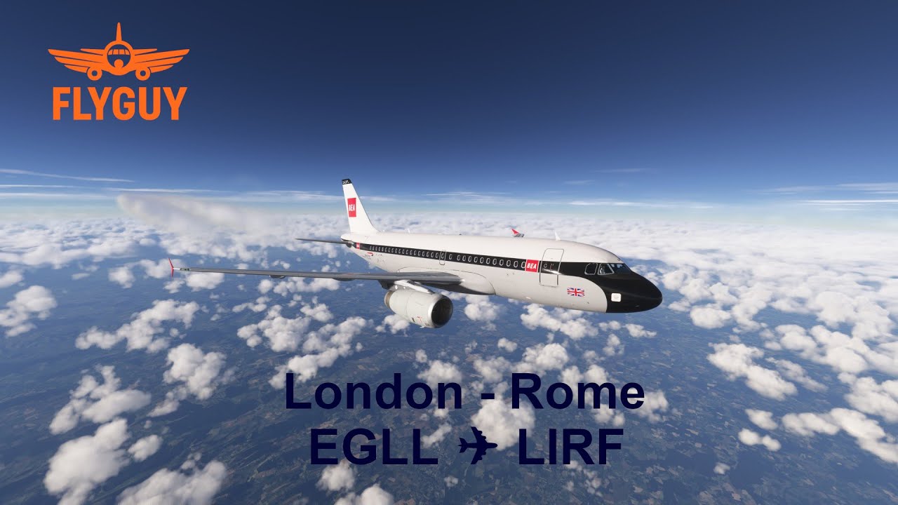 Golden Hour Arrival in Rome | British Airways A319 | MSFS2024