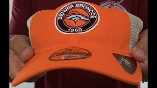 Denver Broncos ESTABLISHED CIRCLE TRUCKER SNAPBACK Hat by New Era