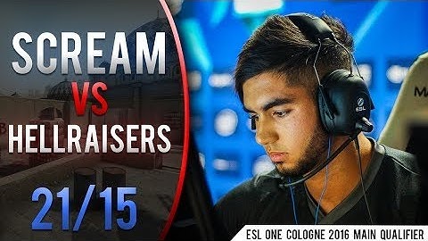 CS GO POV ScreaM  vs HR dust2 @ ESL One Cologne 2016 Main Qualifier