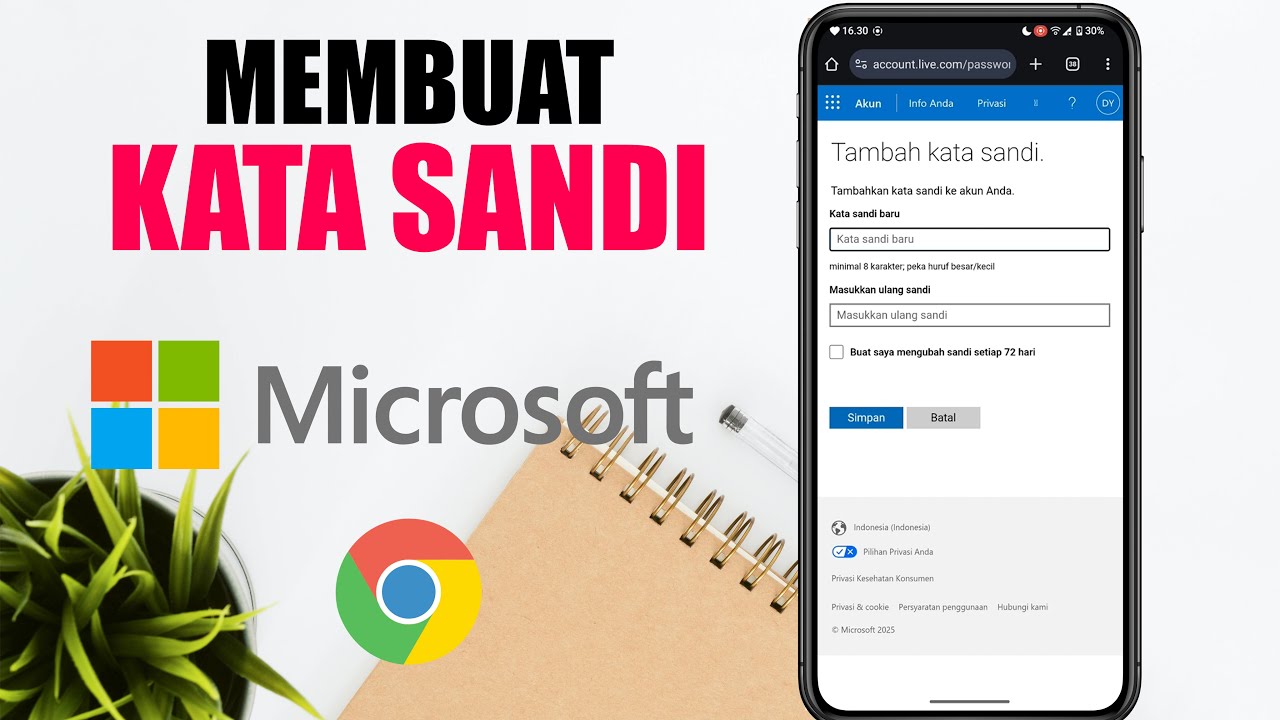 Cara Membuat Kata Sandi Di Akun Microsoft