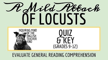 "A Mild Attack of Locusts" by Doris Lessing Quiz and Answer Key (Short Story)