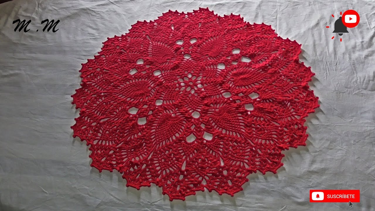 TAPETE REDONDO CON 18 PUNTAS  TEJIDO A CROCHET PASO A PASO (PARTE 1)| MANUALIDADES MARTINA