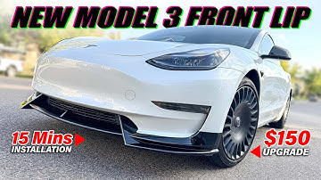 New Model 3 Performance Front Lip with Easy Installation in Just 15 Mins! #tesla