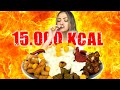 +15.000 KCAL FAST FOOD MIX CHALLENGE!-KALORİ REKORUNU KIRDIM!(Tavuk Kanat,Kızartma,Soğan Halkası vs)
