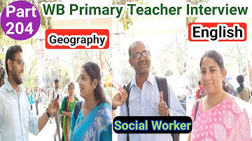 WB Primary TET Interview Questions & Answers| WB Primary Teacher Interview-2014 & 2017| Part-204