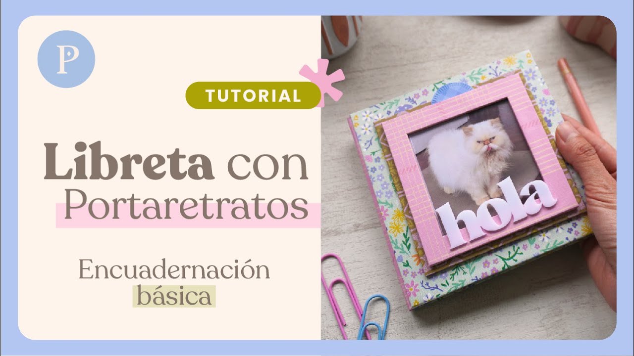 Cómo hacer una LIBRETA PERSONALIZADA con Portaretratos 📖✨ Encuadernación Básica 💕