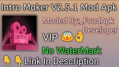How to Remove Watermark in Intro Maker VIP Unlocked For Free/ Tricks You Must Watch/ 100% For FREE
