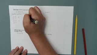 M7 1.1 Adding Integers with the Same Sign