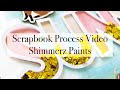 Scrapbook Process Video - March 2021 Color Kitz | Brianna Lepper *Mixed Media Scrapbook Layout*