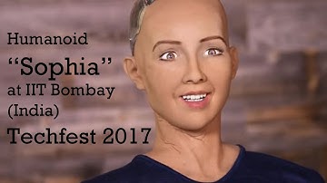 Humanoid Sophia at IIT Bombay || TechFest 2017