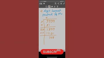 4 digit perfect square number | maths question | #ssc #maths