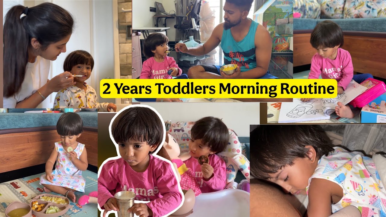2 years Toddlers Morning Routine | Breakfast, Lunch and all activities #toddlerroutine 