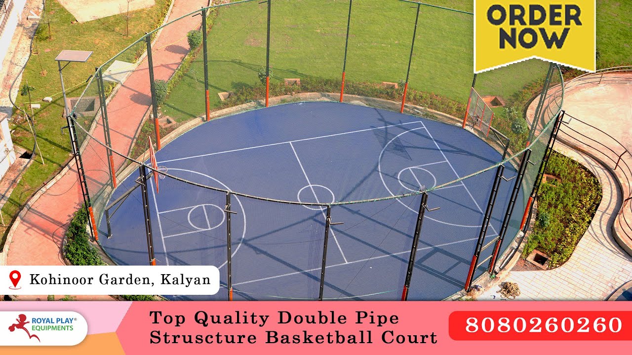 Top Quality Basketball Court Installed by Royal Play Equipments At Kahinoor Garden, Kalyan