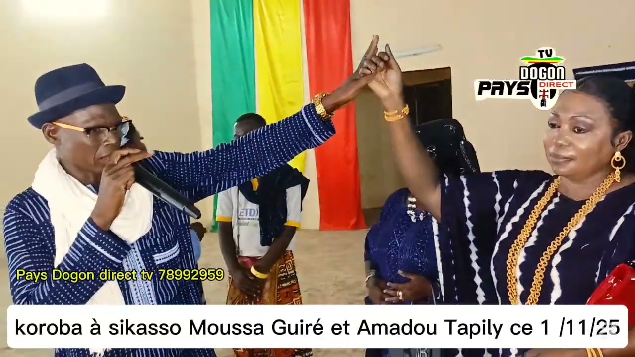Koroba Moussa Guiré et Amadou Tapily ce 1 novembre 2025 à Sikasso sur pays Dogon direct tv 