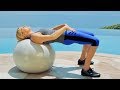 25 Minute Beginner to Intermediate Stability Ball Workout with Weights