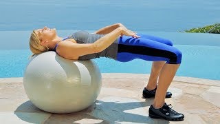 25 Minute Beginner to Intermediate Stability Ball Workout with Weights