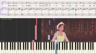 Miniatura de "Anastasia - Once upon a December Russian (Ноты для фортепиано) (piano cover)"