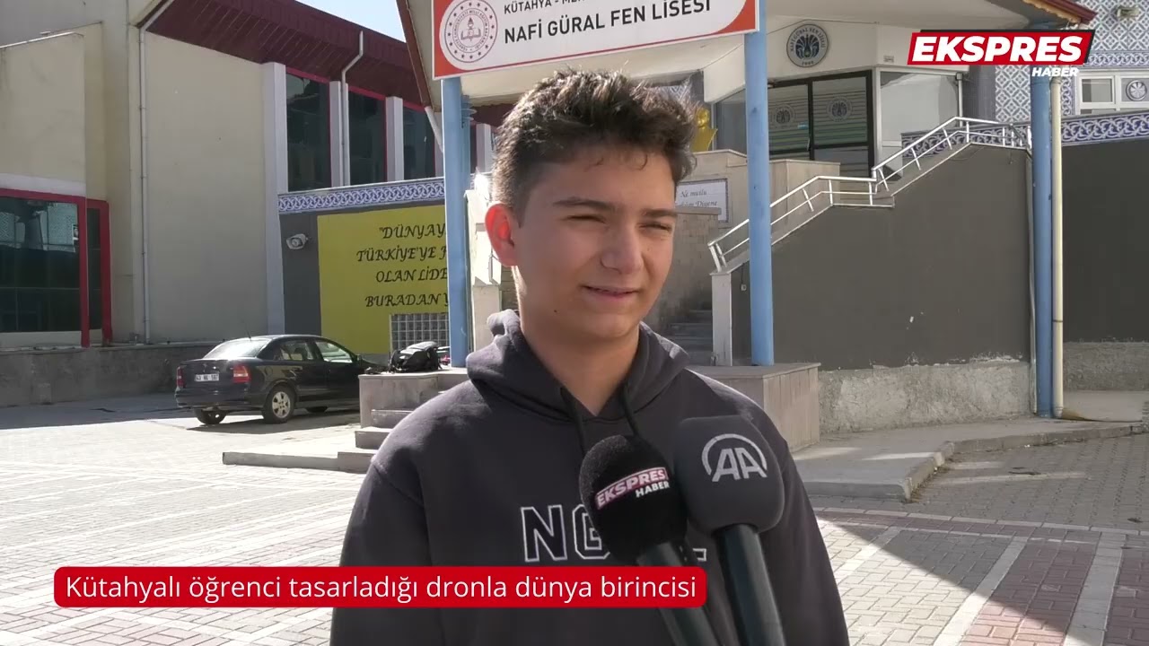 Kütahyalı öğrenci tasarladığı dronla dünya birincisi